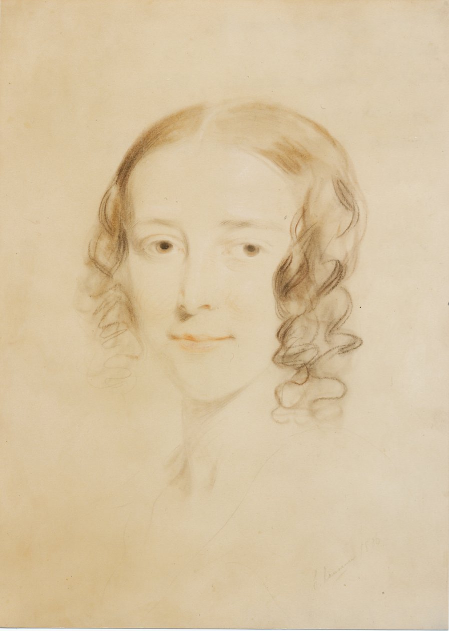 Frances Elizabeth Dickens (Fanny Burnett), 1836 (pastell og fargestift på papir) av Samuel Laurence