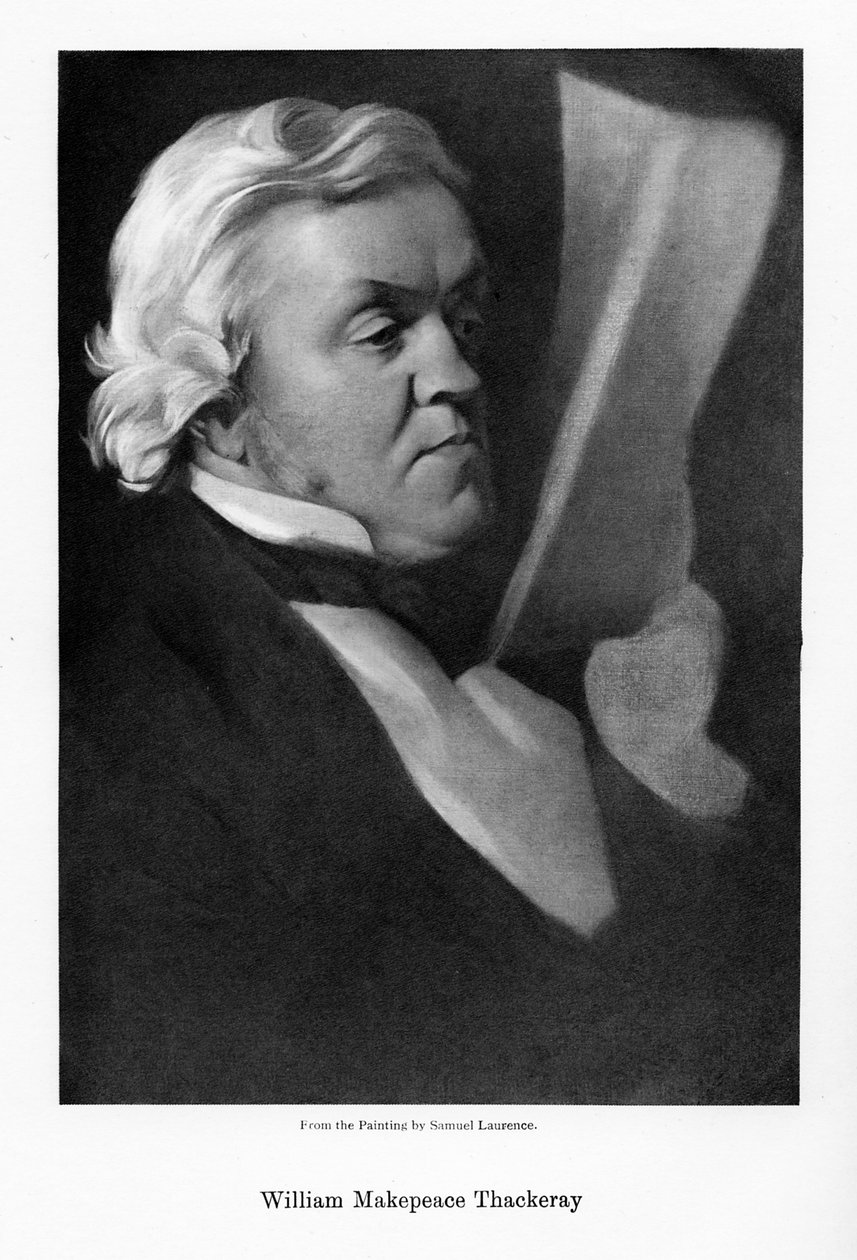 William Makepeace Thackeray , engelsk forfatter, c1864. av Samuel Laurence