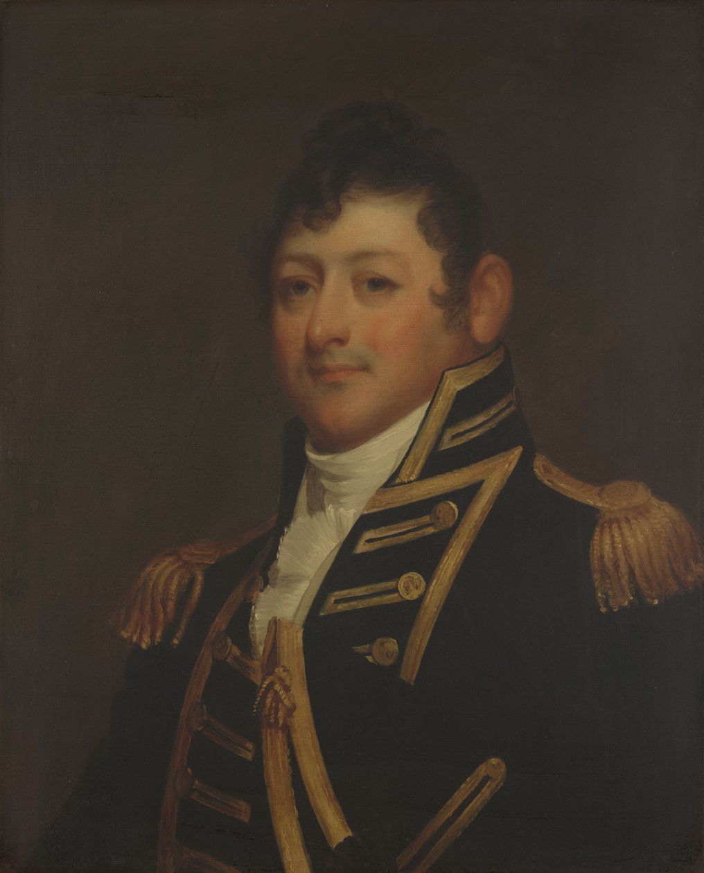 Kommandør Isaac Hull (1773-1843) (kopi etter Gilbert Stuart) av Samuel Lovett Waldo