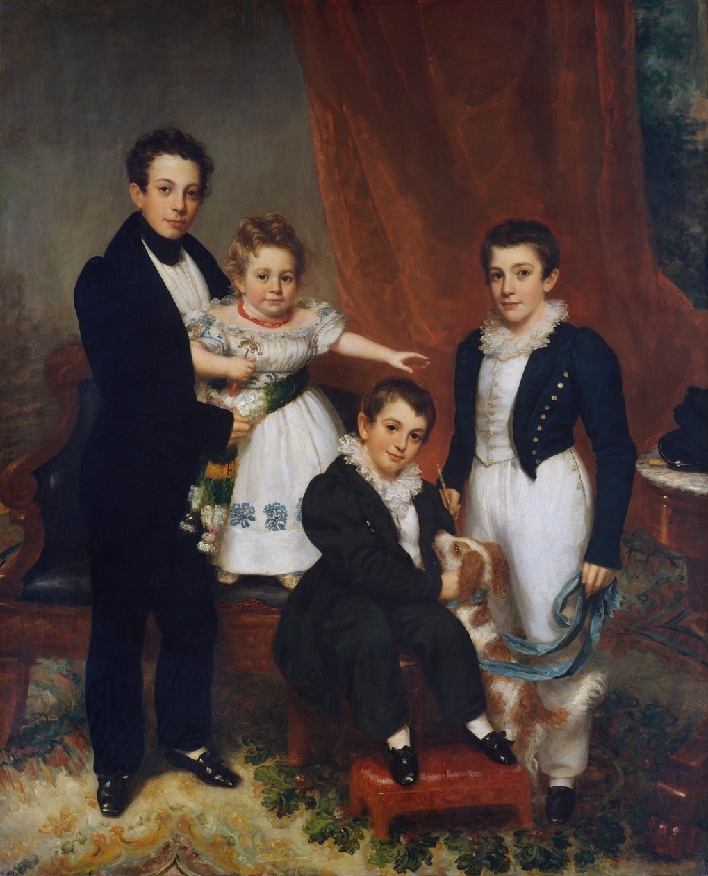 Knapp-barna, ca. 1833-34. av Samuel Lovett Waldo