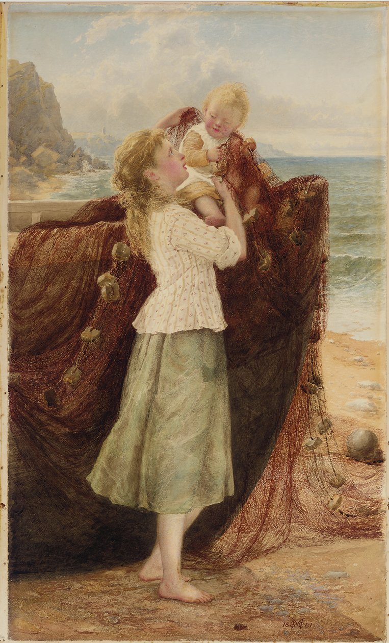 En fiskers barn, 1881 av Samuel McCloy