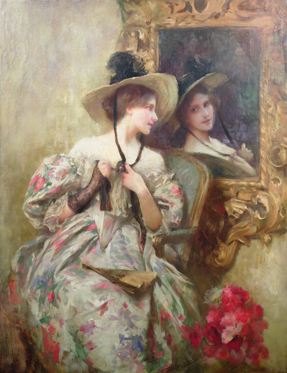 Refleksjoner (olje på lerret) av Samuel Melton Fisher