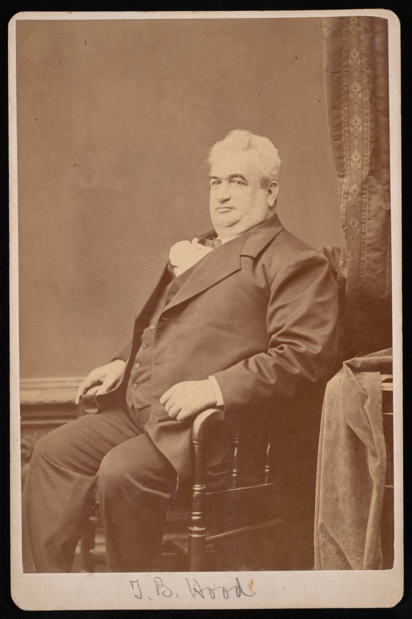 Portrett av Dr. T.B. Hood, mellom 1876 og 1880. av Samuel Montague Fassett