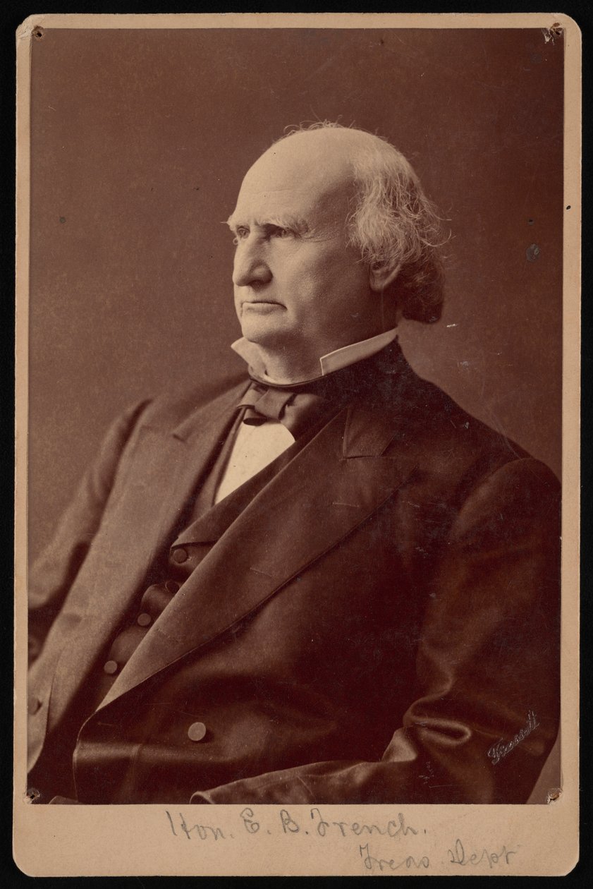 Portrett av Ezra Bartlett French 1810-1880, 1870-tallet. av Samuel Montague Fassett