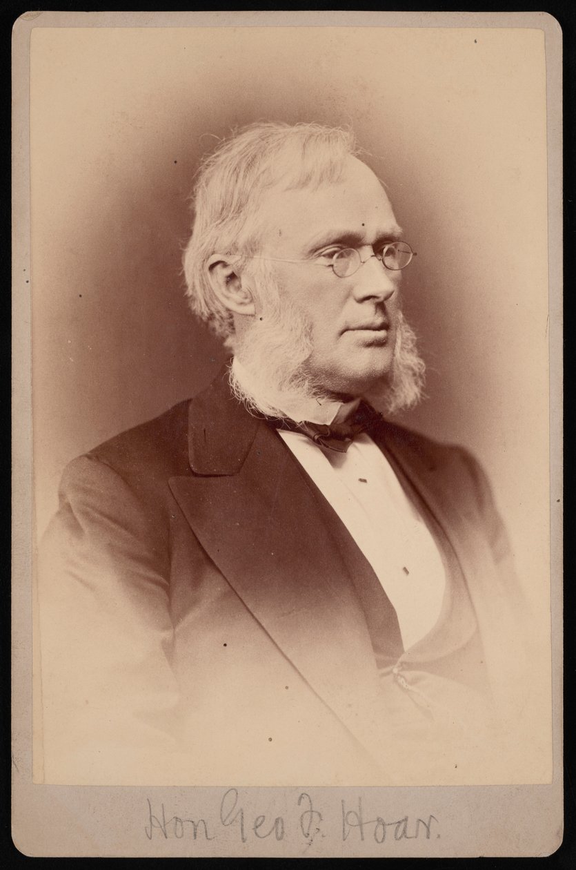 Portrett av George Frisbie Hoar 1826-1904, mellom 1876 og 1880. av Samuel Montague Fassett