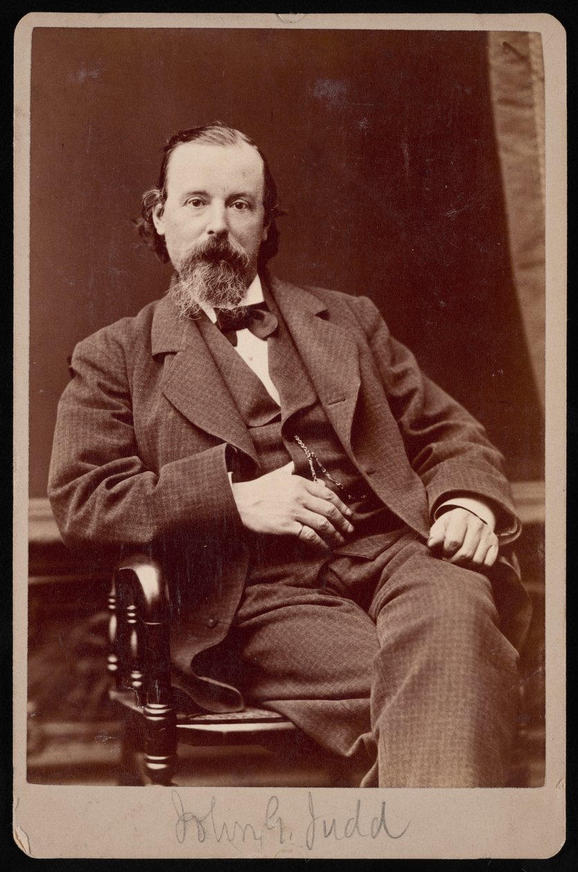 Portrett av John Gough Judd 1824-1895, mellom 1876 og 1880. av Samuel Montague Fassett