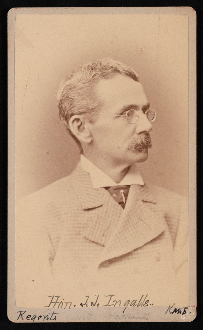 Portrett av John James Ingalls 1833-1900, mellom 1876 og 1880. av Samuel Montague Fassett