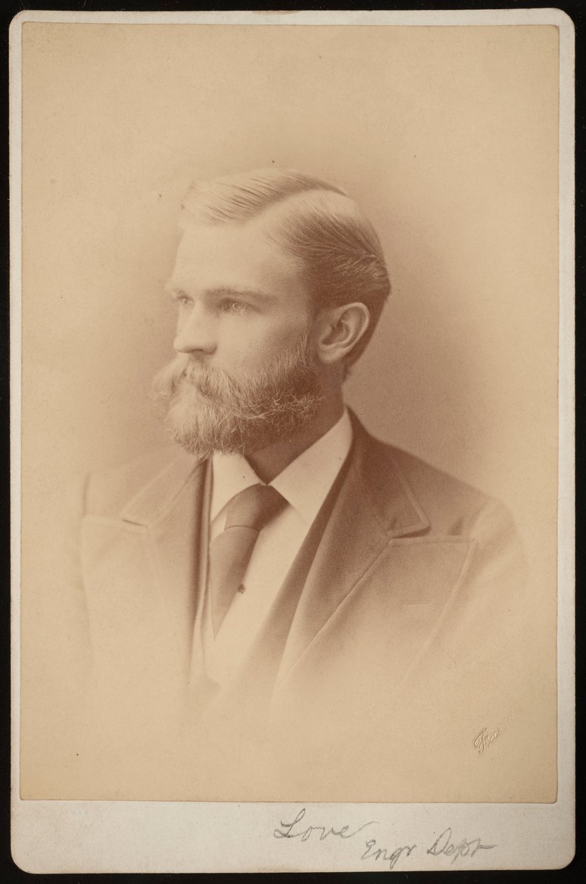 Portrett av uidentifisert mann, mellom 1876 og 1880. av Samuel Montague Fassett