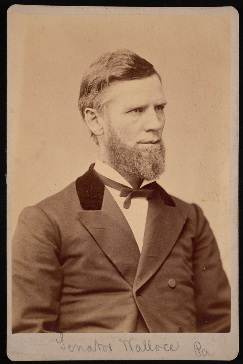 Portrett av William Andrew Wallace 1827-1896, mellom 1876 og 1880. av Samuel Montague Fassett