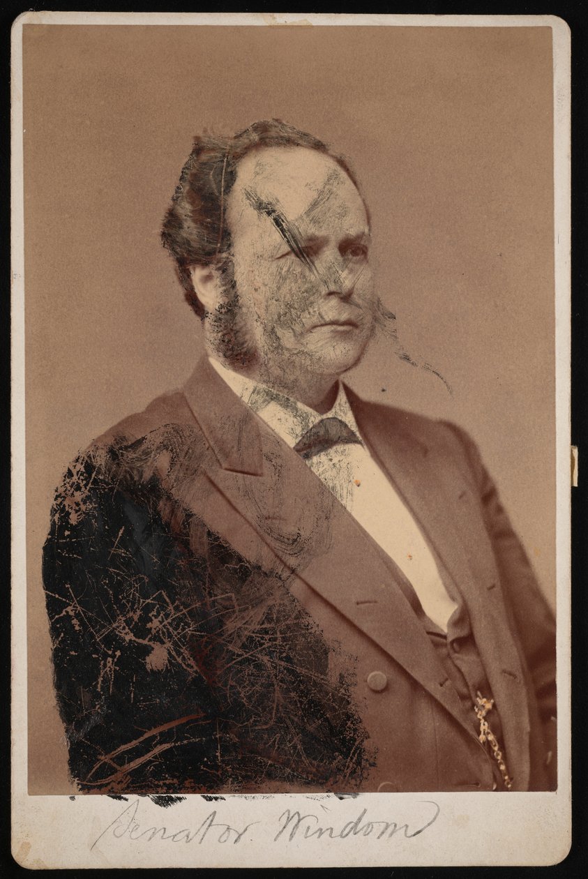 Portrett av William Windom 1827-1891, mellom 1876 og 1880. av Samuel Montague Fassett