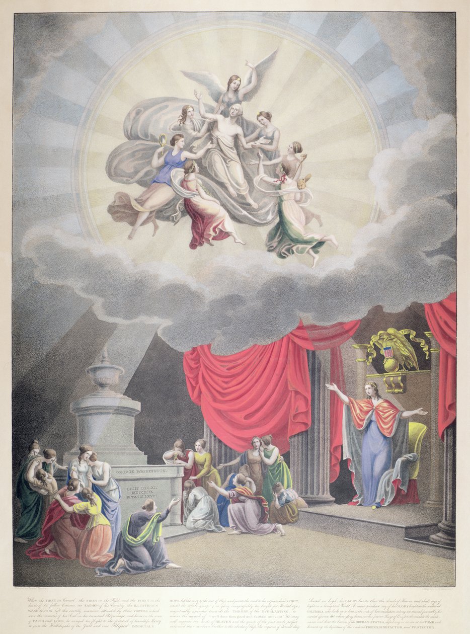 The Apotheosis of Washington, gravert av H. Weishaupt av Samuel Moore