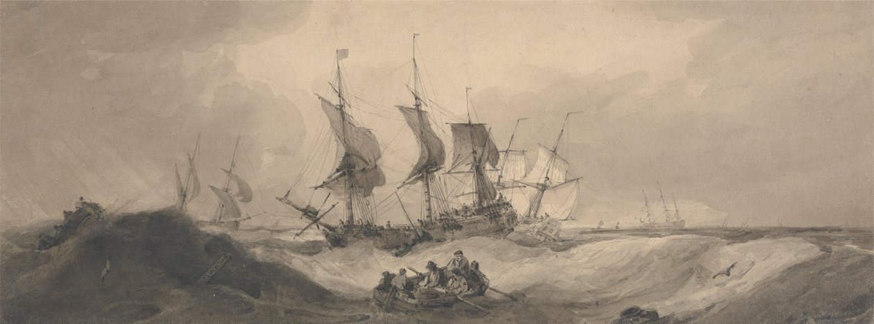 Frakt på en stormfull dag av Samuel Owen