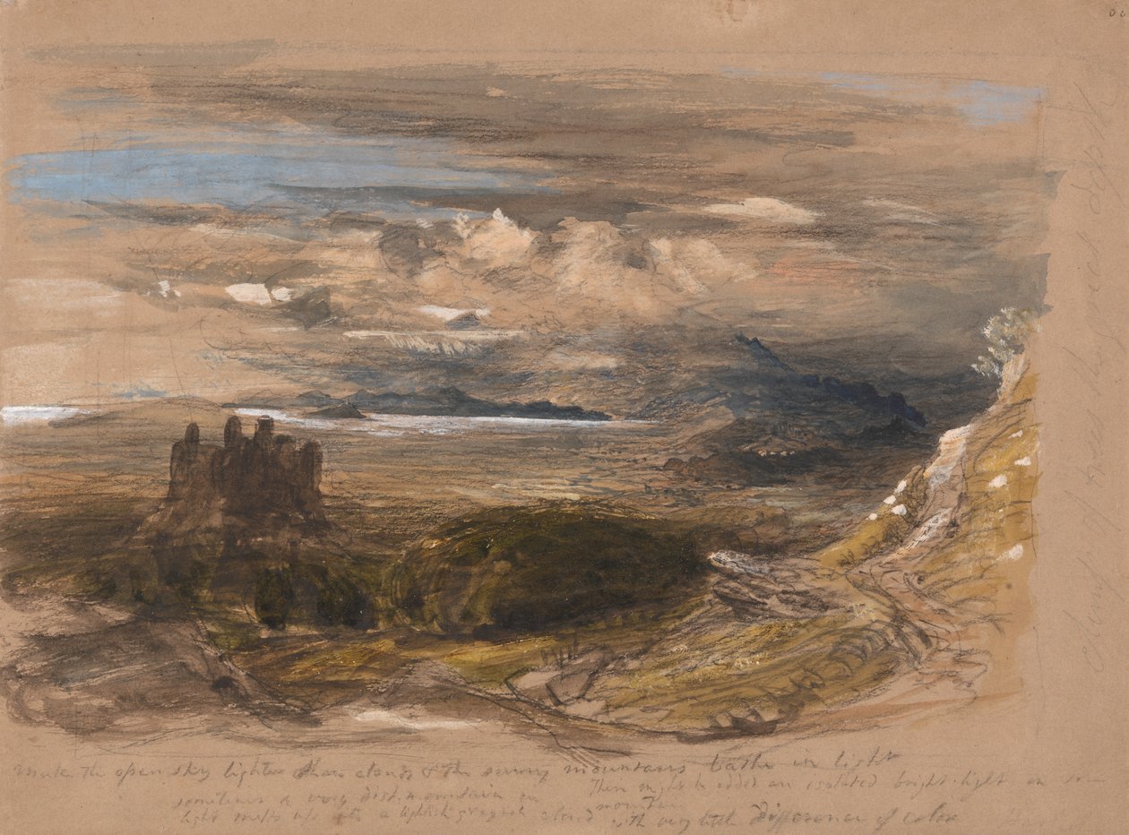Harlech slott av Samuel Palmer