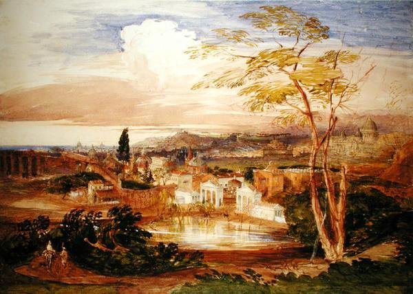 Roma fra Borghese-hagene av Samuel Palmer