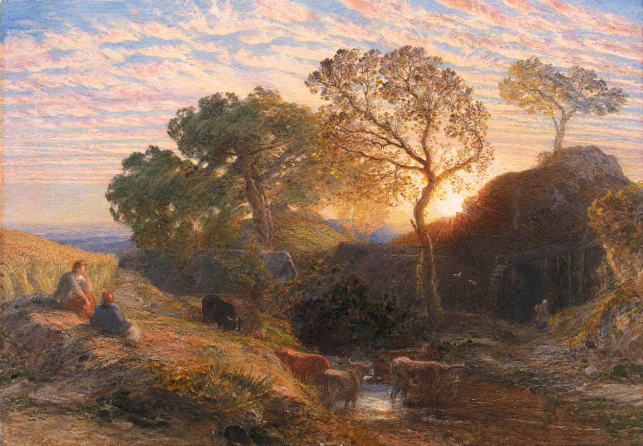 Solnedgang av Samuel Palmer