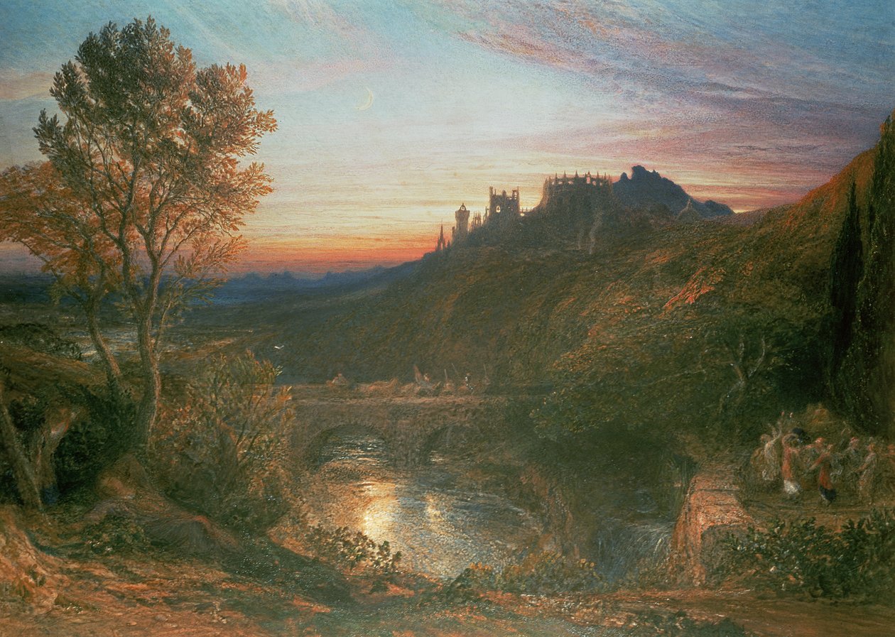 Byen ved solnedgang av Samuel Palmer