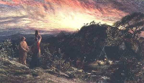 The Dawn of Life (akvarell og gouache) av Samuel Palmer