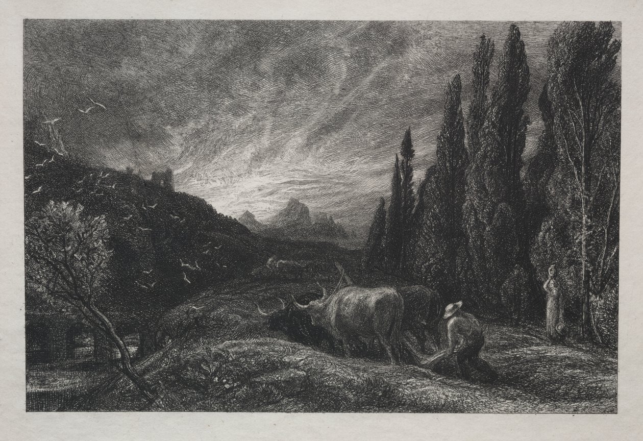 Den tidlige plogmannen av Samuel Palmer