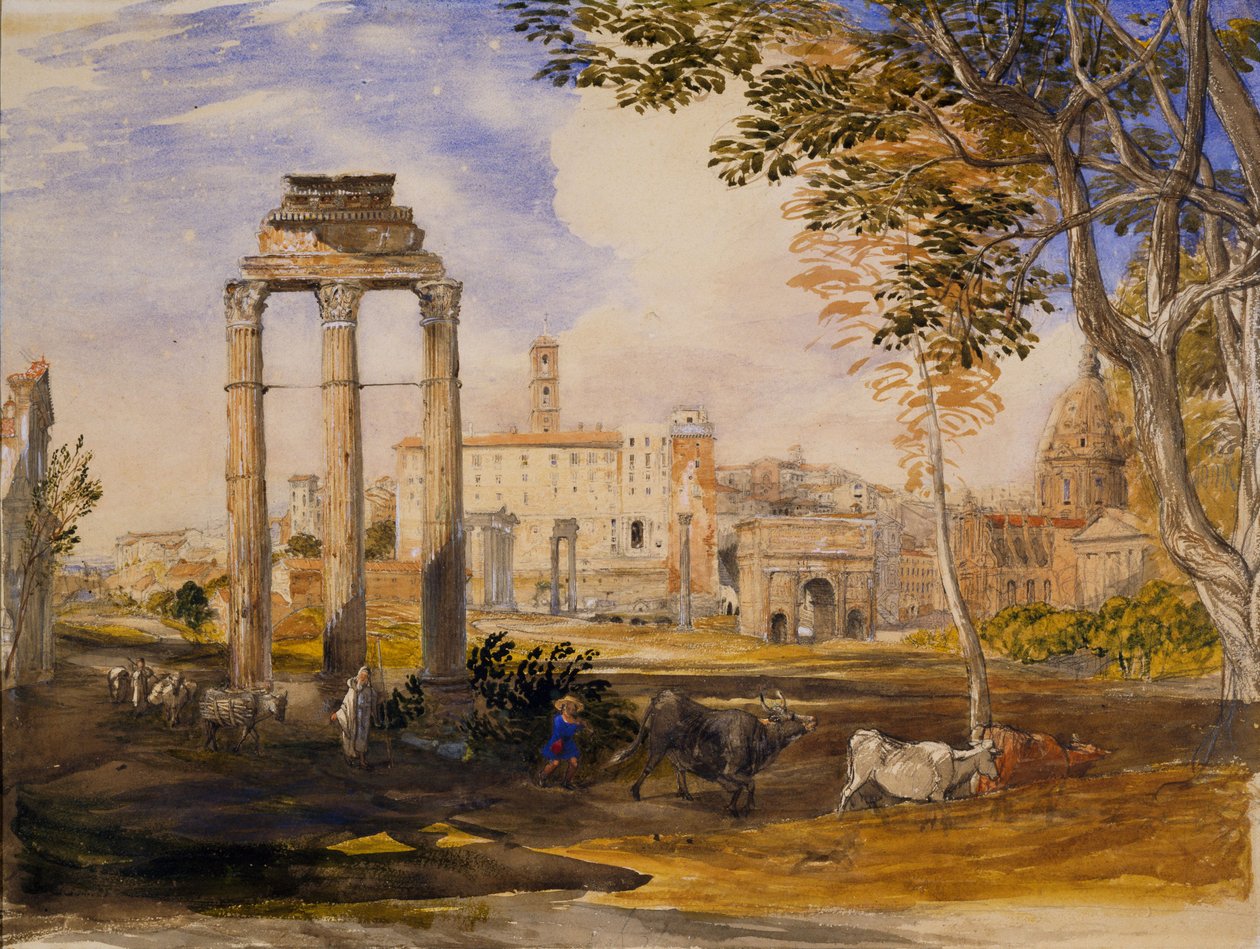 Forumet, Roma, 1837 av Samuel Palmer