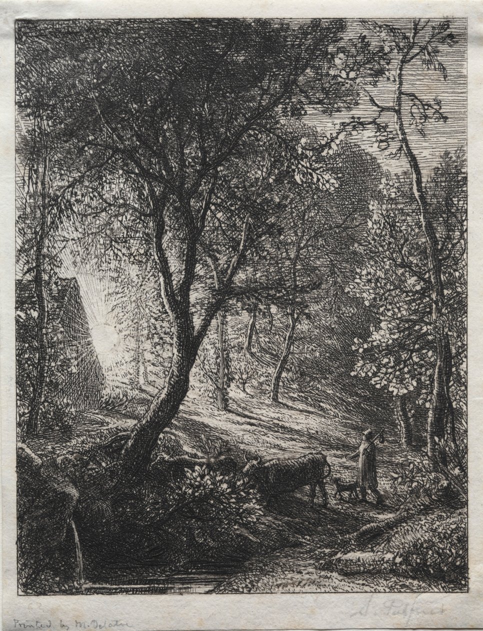 The Herdsmans Cottage, 1850. av Samuel Palmer