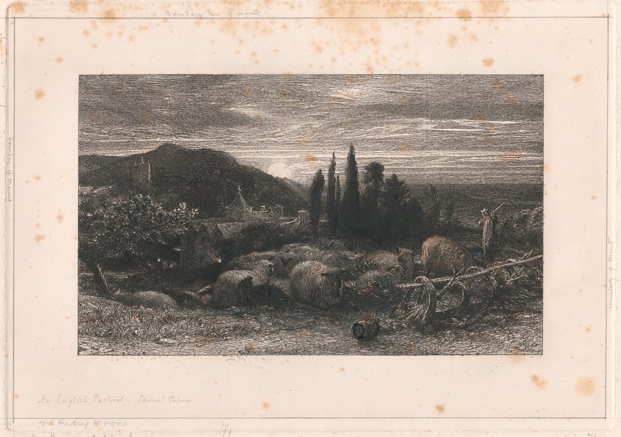 Den stigende månen av Samuel Palmer