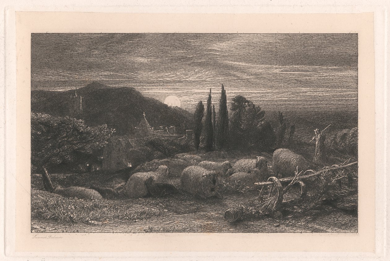 Den stigende månen av Samuel Palmer