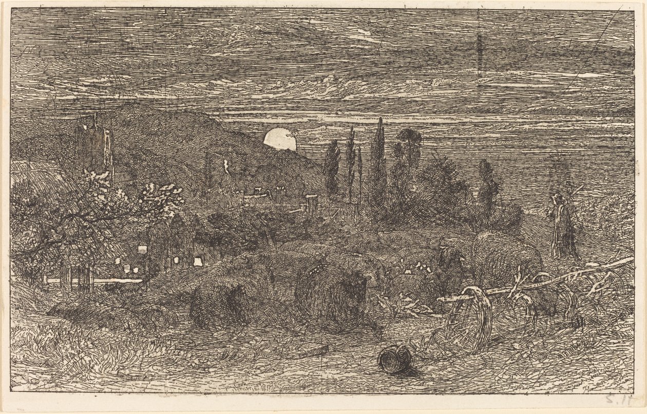 The Rising Moon, eller en engelsk pastoral av Samuel Palmer