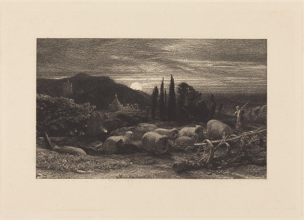 Den stigende månen, eller En engelsk pastoral av Samuel Palmer