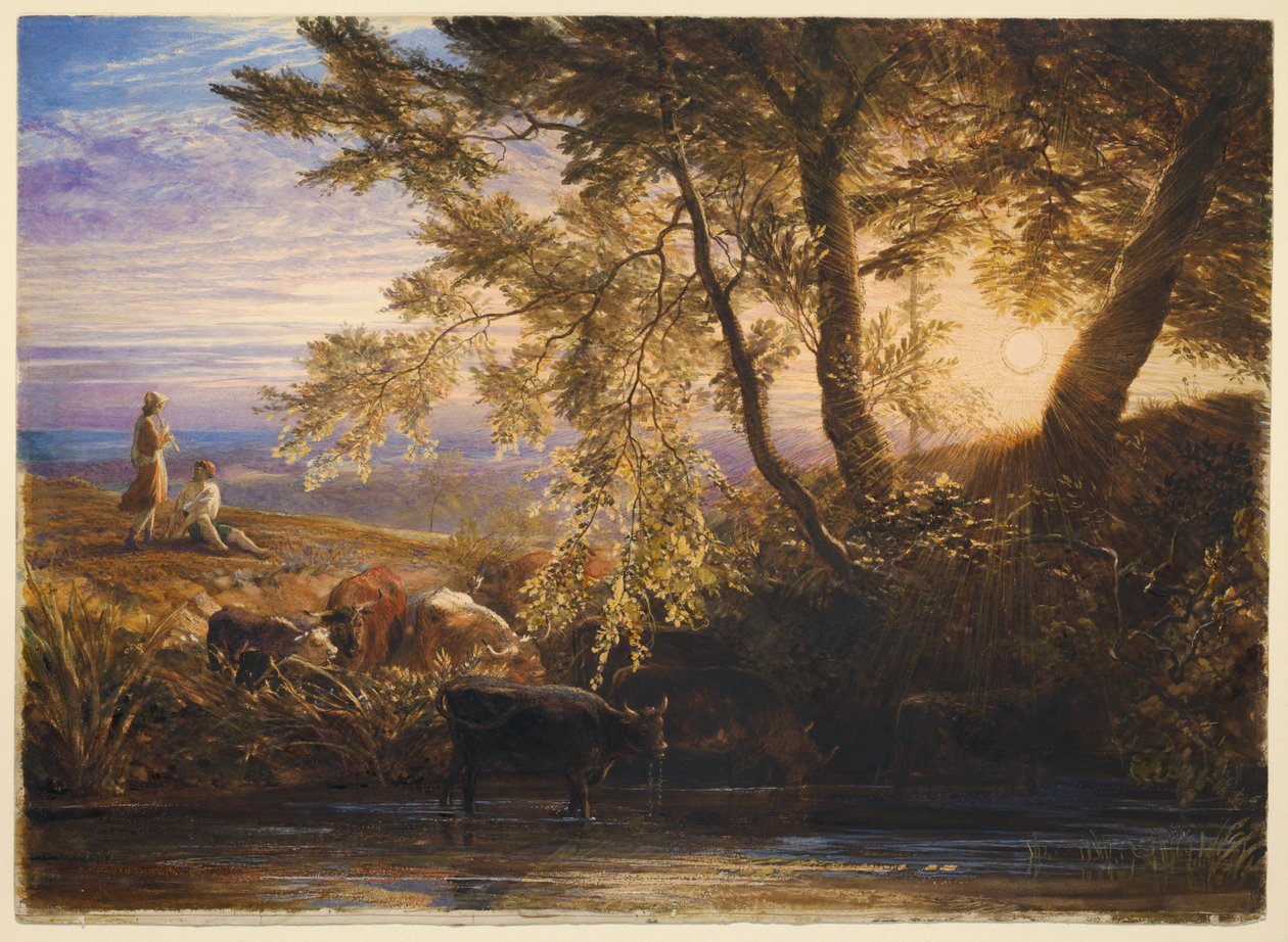 Den nedgående solen av Samuel Palmer