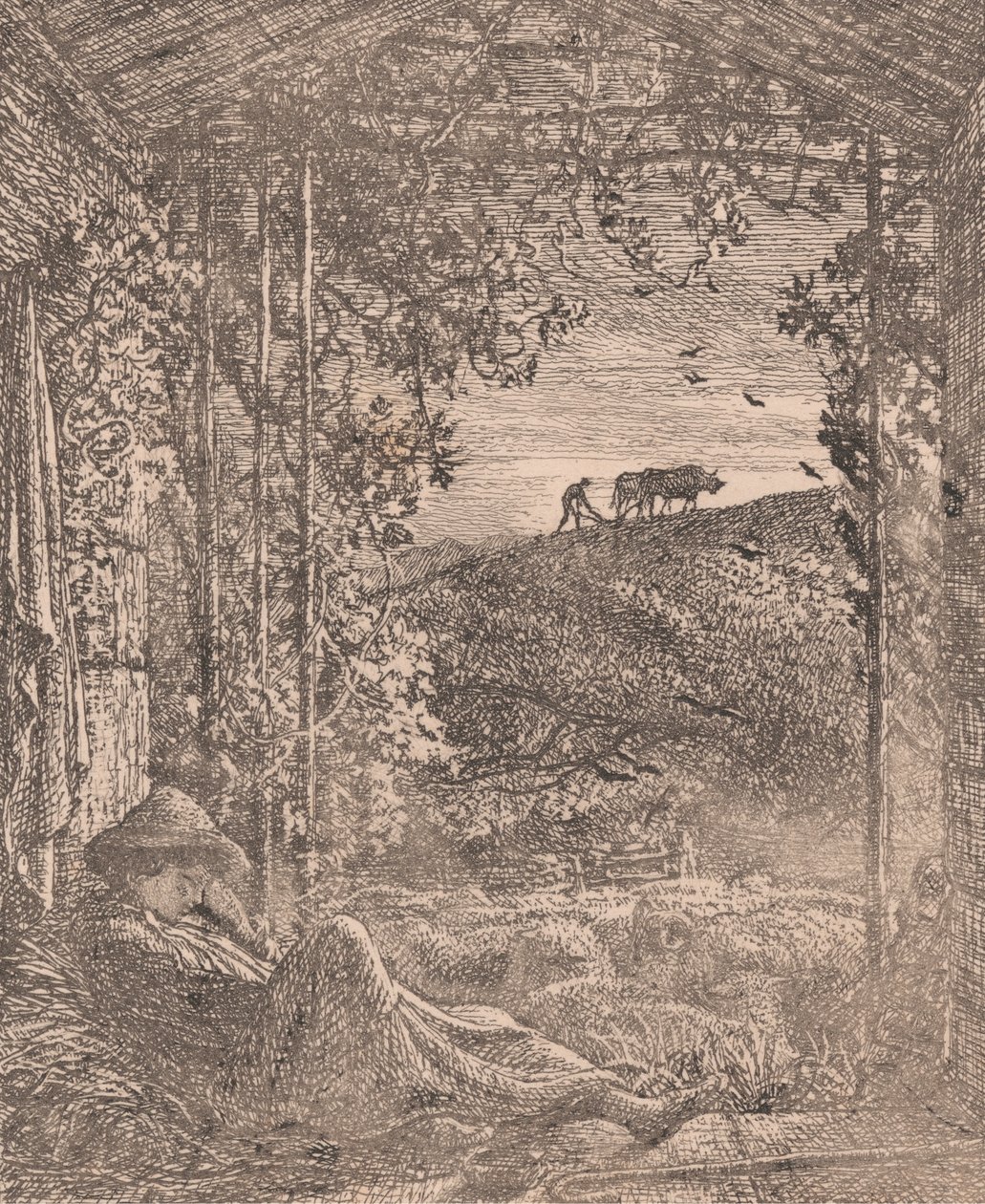 Den sovende hyrden av Samuel Palmer