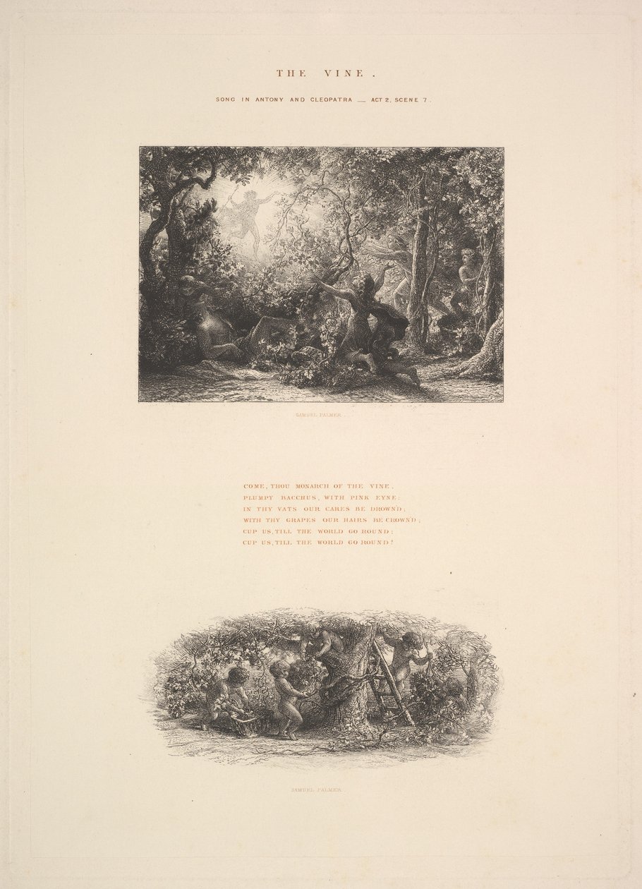 The Vine, eller Plumpy Bacchus, 1880. av Samuel Palmer