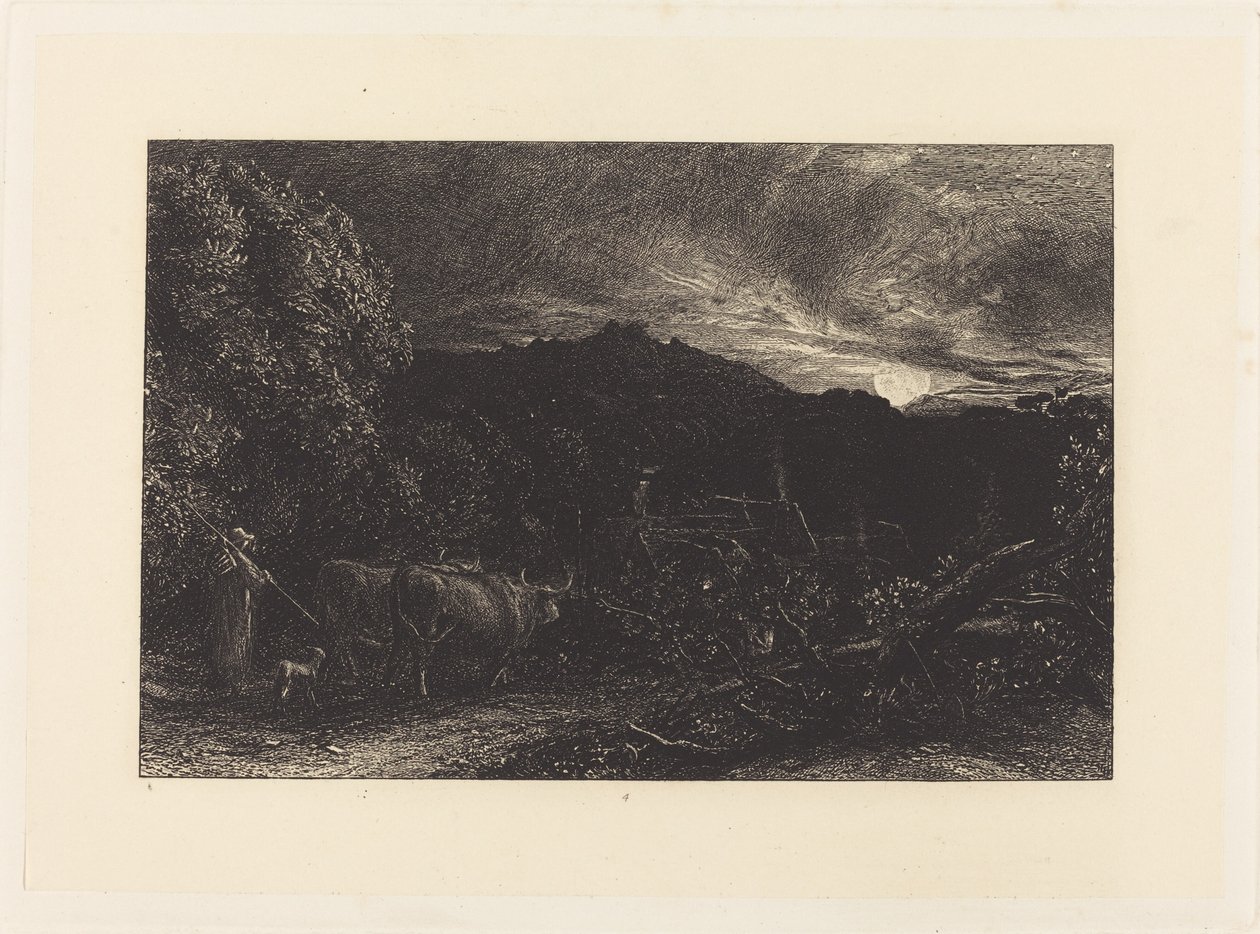 Den slitne plogmannen av Samuel Palmer