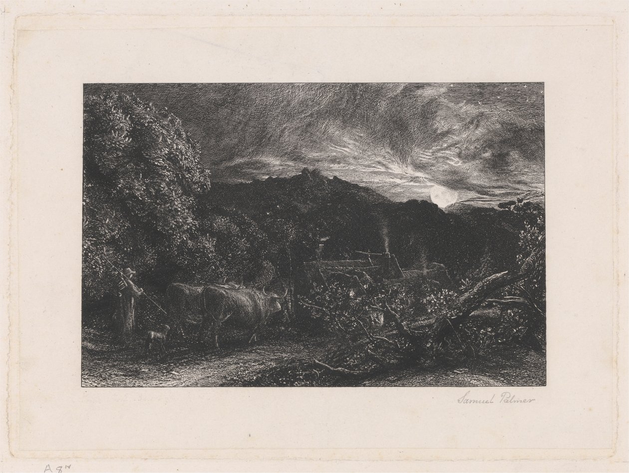 Den slitne plogmannen av Samuel Palmer