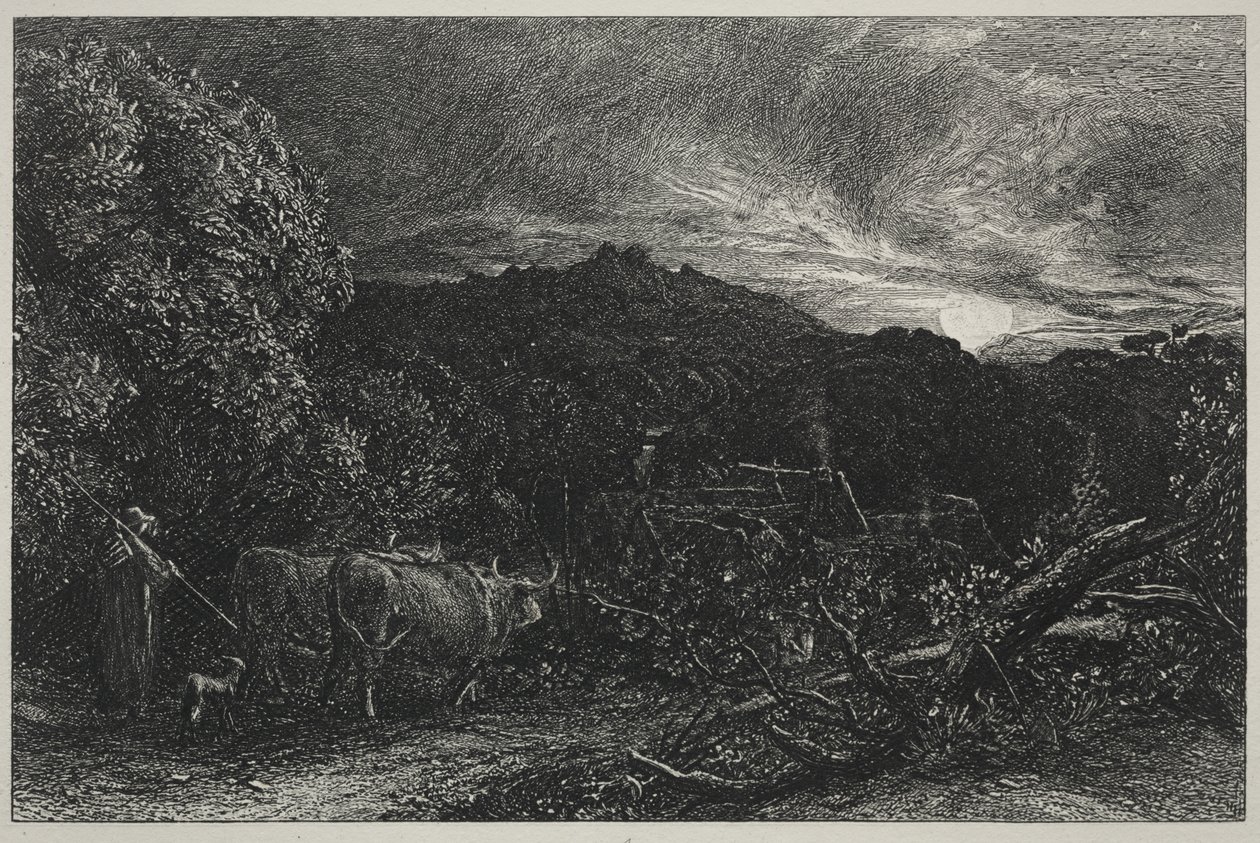 Den trette plogmannen av Samuel Palmer