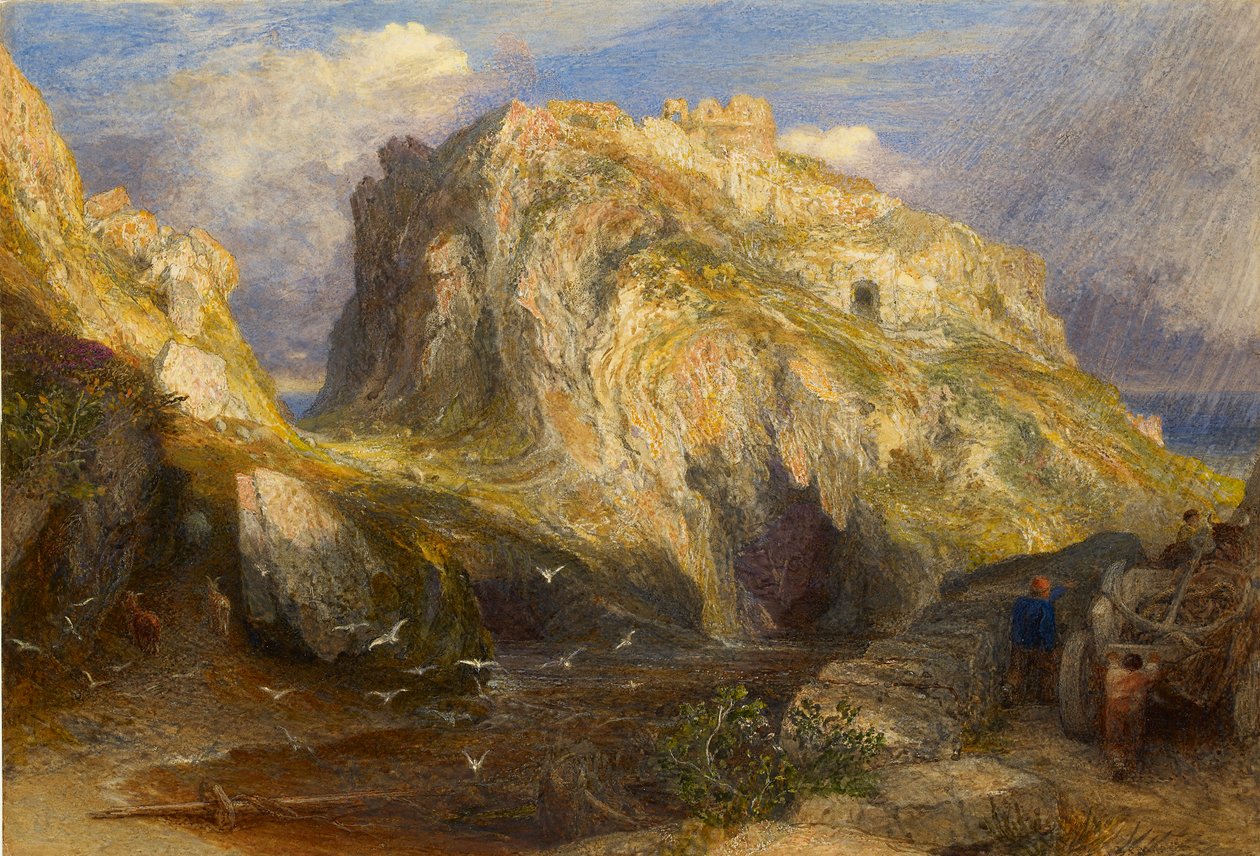 Tintagel Castle: Approaching Rain, 1848–1849 av Samuel Palmer