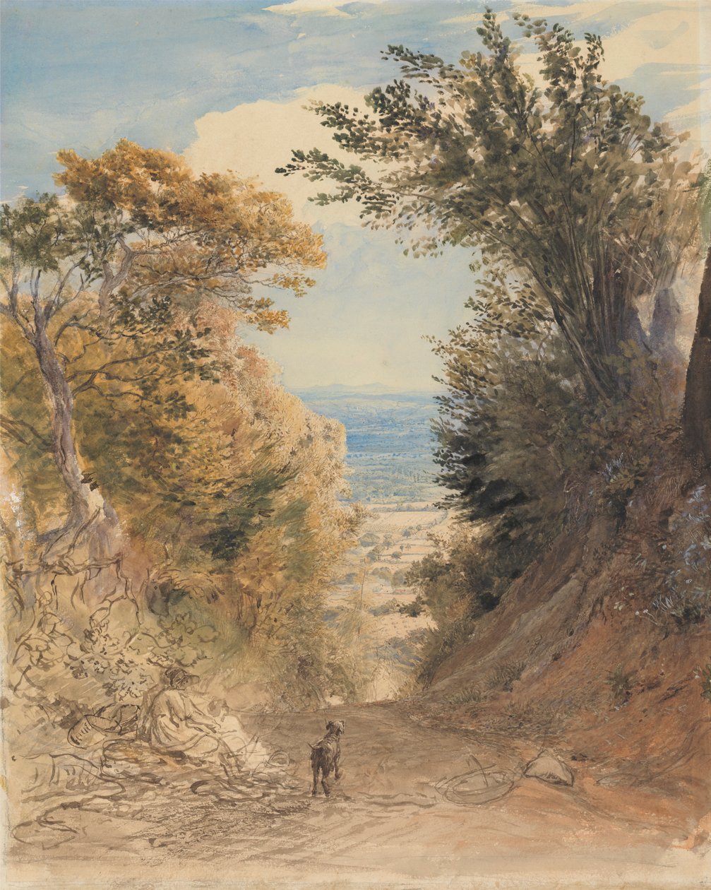 Utsikt fra Rook's Hill, Kent av Samuel Palmer