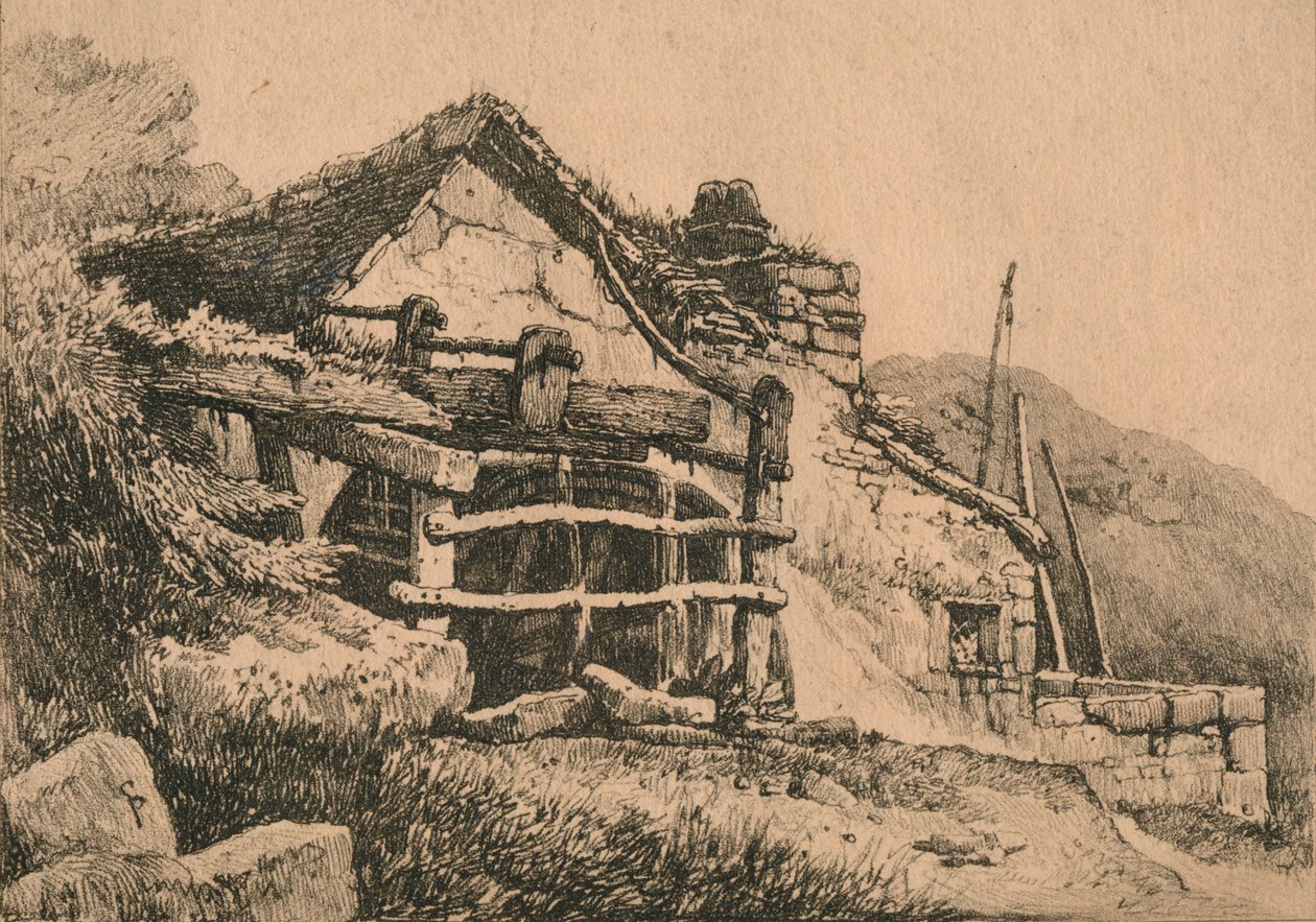 På Tintagel, 1816 av Samuel Prout