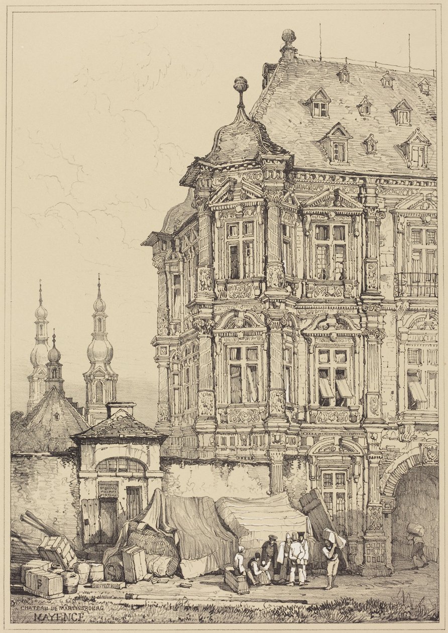 Martinsburg slott, Mainz av Samuel Prout