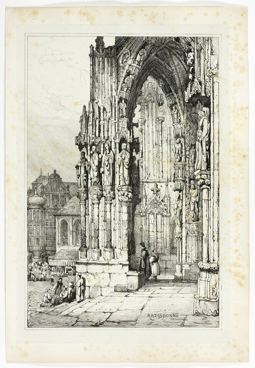 Regensburg katedral av Samuel Prout