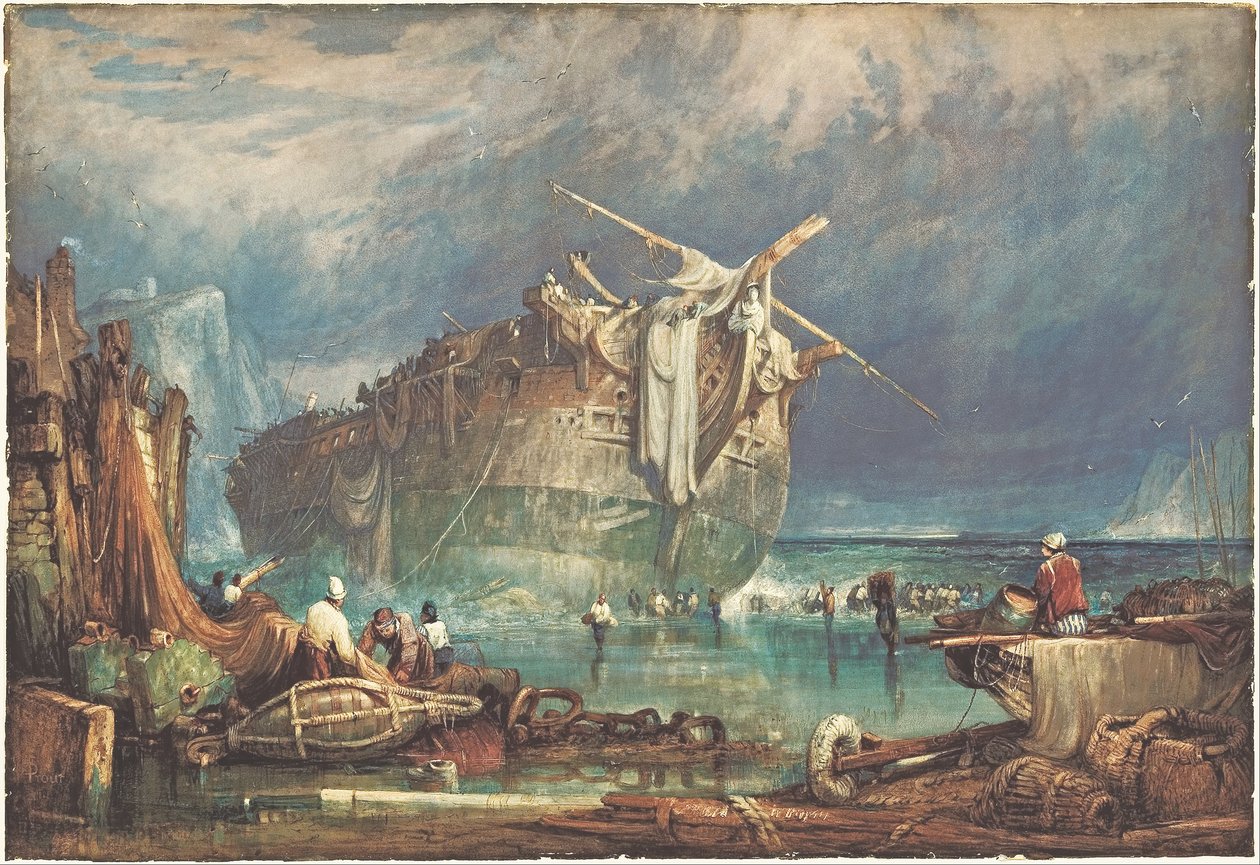 Berging fra vraket av Samuel Prout