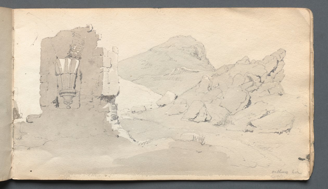 Skissebok: "Ruin" av Samuel Prout