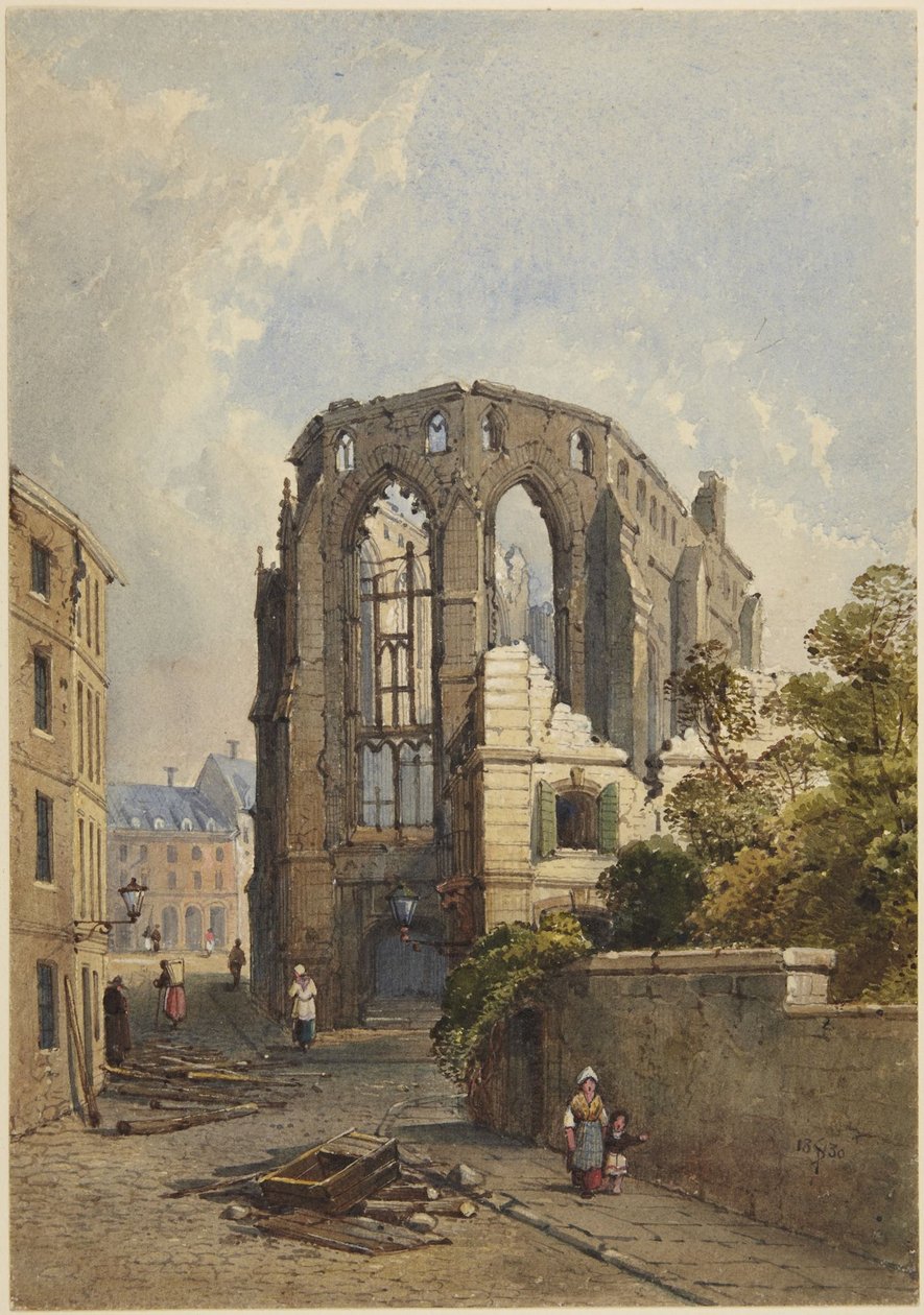 Strasbourgs bibliotek etter krigen av Samuel Prout