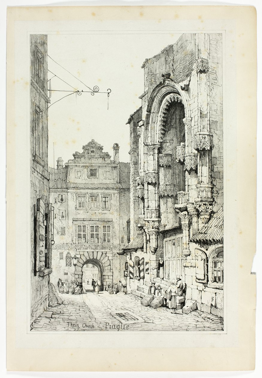 Thein-kirken, Praha av Samuel Prout