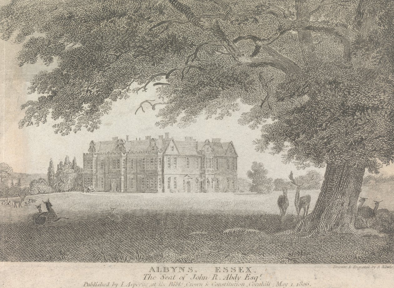 Albyns, Essex, The Seat of John R. Abdy, Esquire (utgitt av L. Asperne); side 7 (bind én) av Samuel Rawle