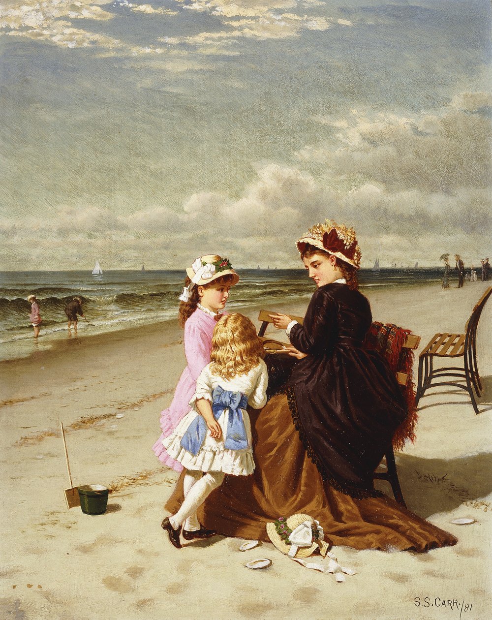 Ved kysten, 1881 av Samuel S. Carr
