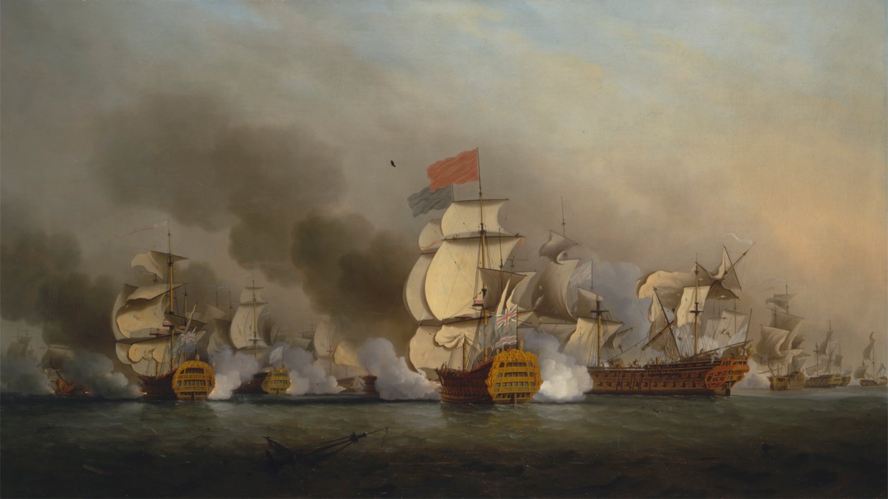 Viseadmiral Sir George Ansons seier utenfor Kapp Finisterre av Samuel Scott