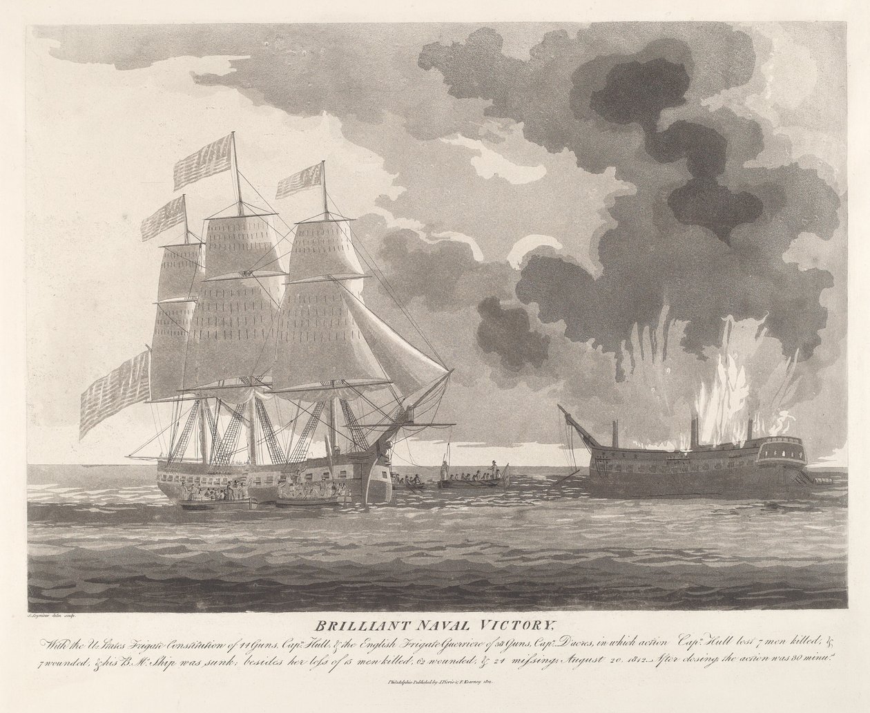 Strålende sjøseier av Samuel Seymour