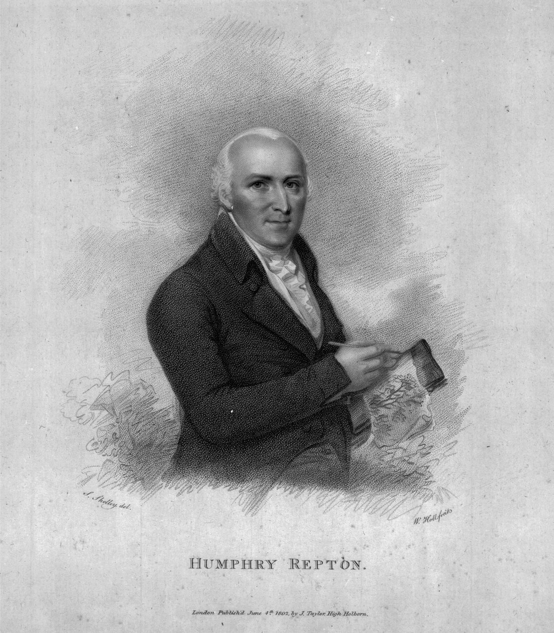 Humphry Repton, gravert av William Holl Sr, 1802 av Samuel Shelley