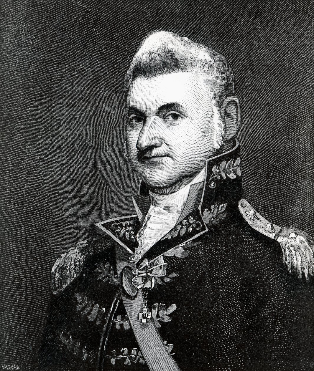 Portrett av Henry Dearborn (1751-1829) (gravering) av Samuel Smith Kilburn