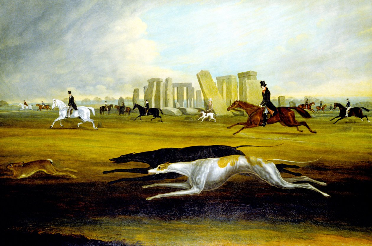 The Pinckney Family Coursing på Stonehenge av Samuel Spode